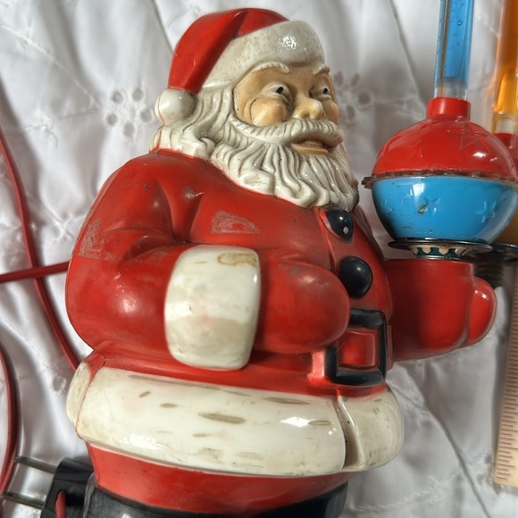 Vintage 1940's Royal Electric Christmas Santa Claus Holding C-7 Bubble Light. - Picture 9 of 16